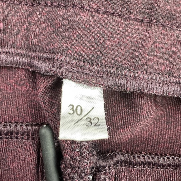 Public Rec Pants Mens 30‎ Daymaker Lounge Sweatpant Drawstring Pockets Burgundy - Picture 6 of 13